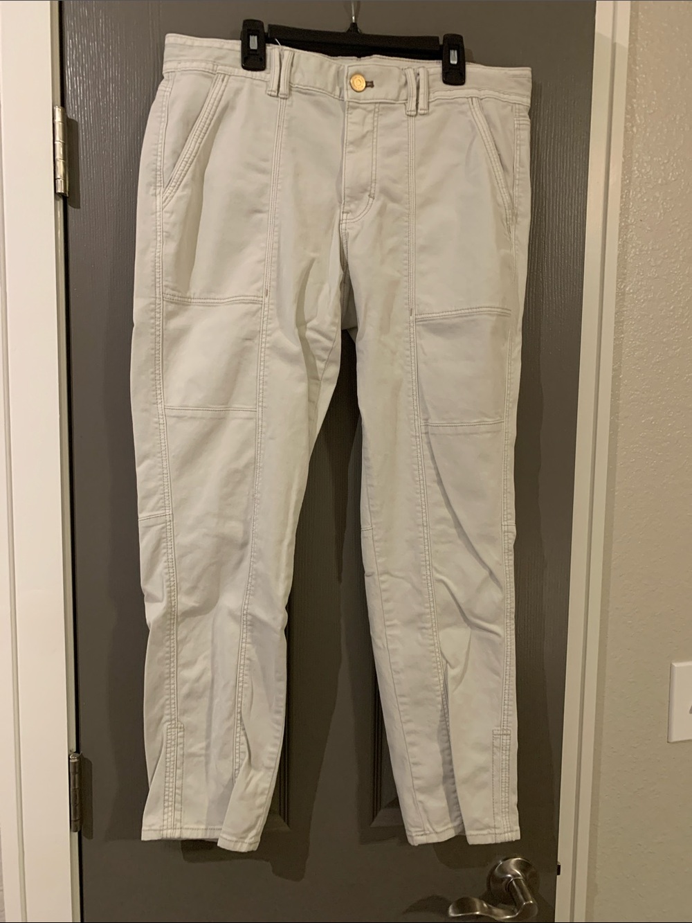 Victoria’s Secret Women's Neutral Cropped-straight Utility Pants size 8